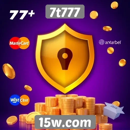 Opcões de pagamento disponíveis no site 7t777